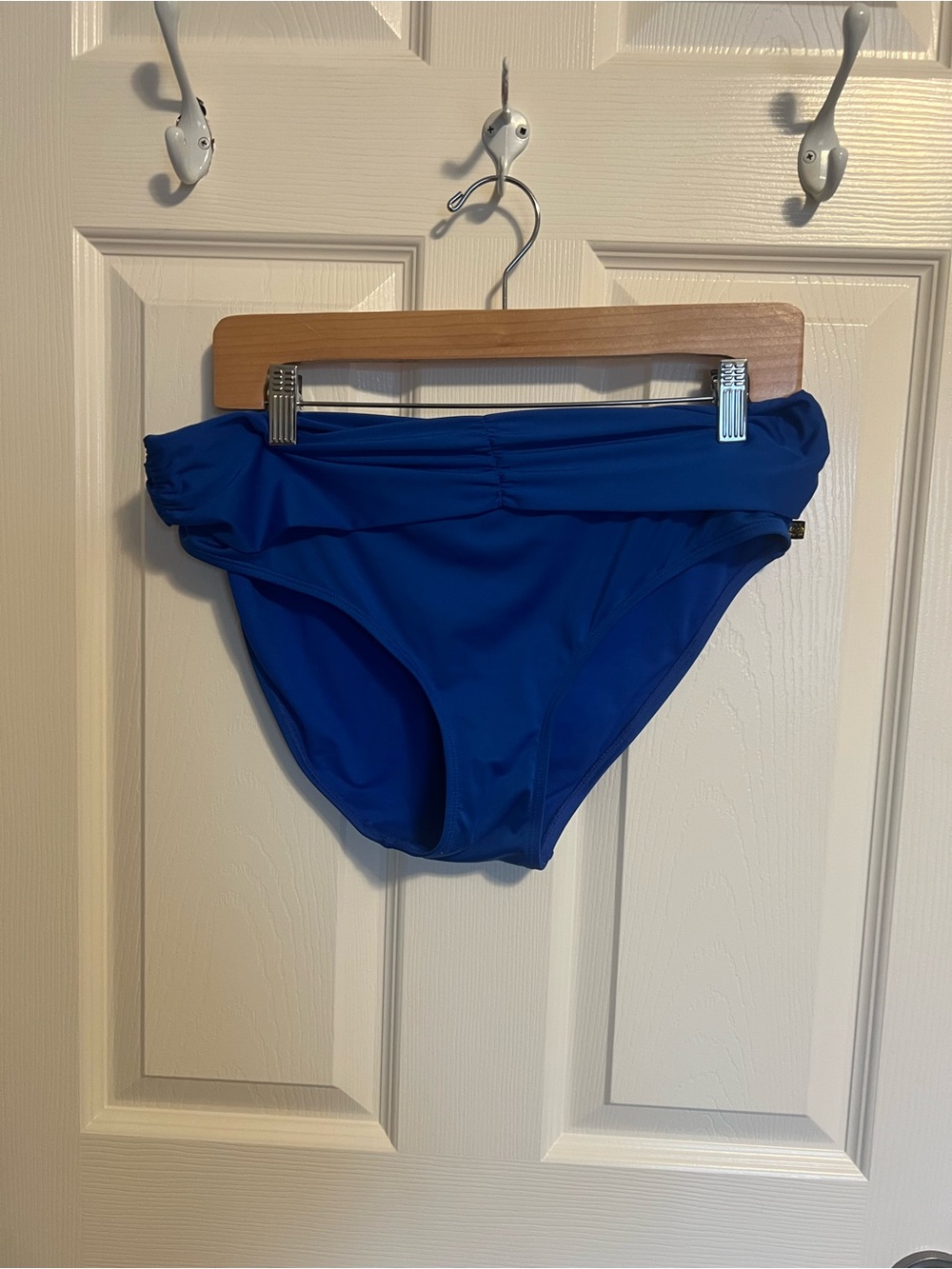 Blue Fold-Over Bikini Bottoms